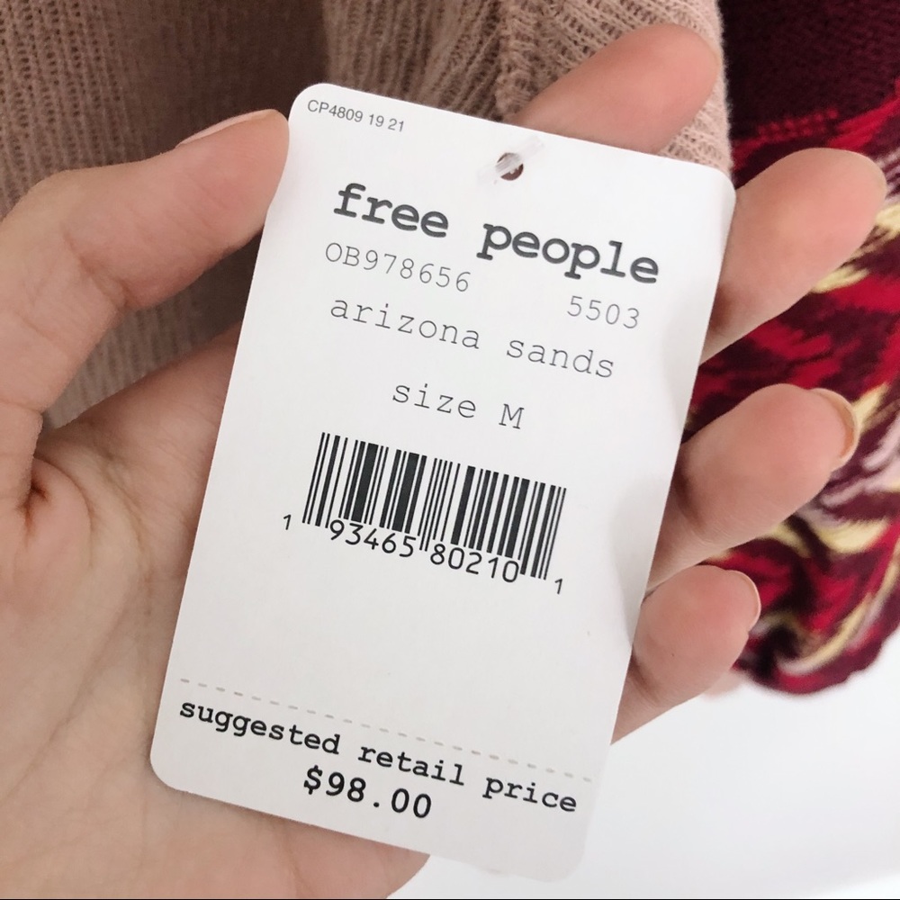 SOLD NWT Free People Rainbow Dreams Sweater - Picture 6 of 8